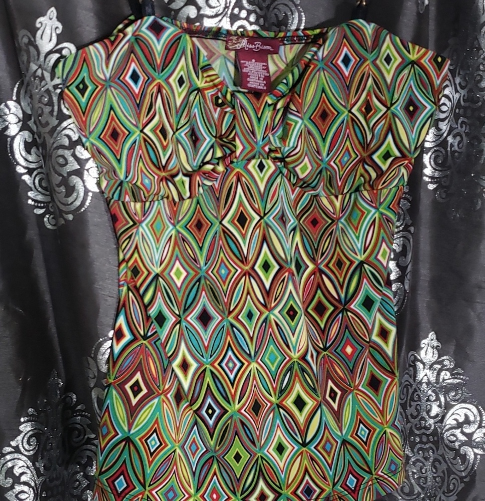 Psychedelic abstract rainbow tank top